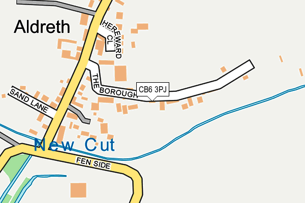 CB6 3PJ map - OS OpenMap – Local (Ordnance Survey)