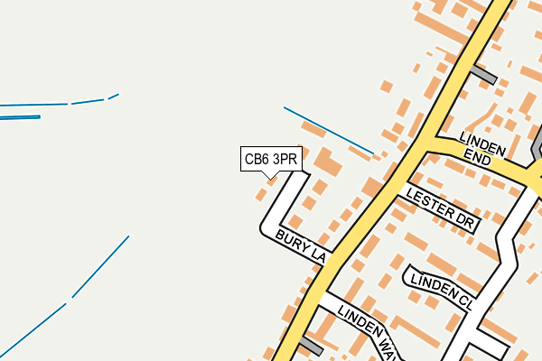 CB6 3PR map - OS OpenMap – Local (Ordnance Survey)
