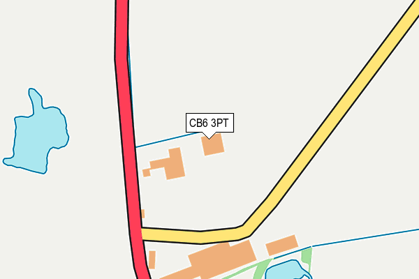CB6 3PT map - OS OpenMap – Local (Ordnance Survey)