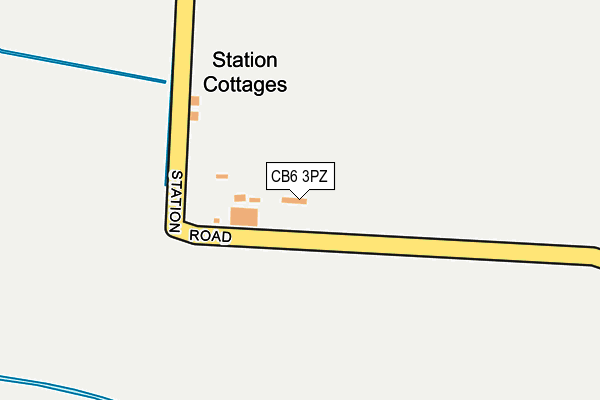 CB6 3PZ map - OS OpenMap – Local (Ordnance Survey)