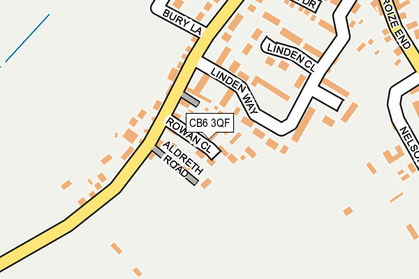 CB6 3QF map - OS OpenMap – Local (Ordnance Survey)
