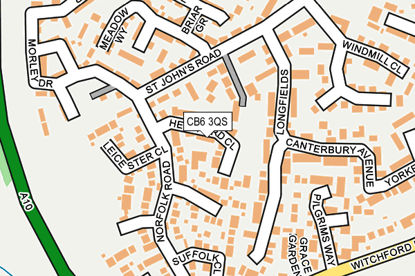 CB6 3QS map - OS OpenMap – Local (Ordnance Survey)