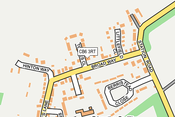 CB6 3RT map - OS OpenMap – Local (Ordnance Survey)