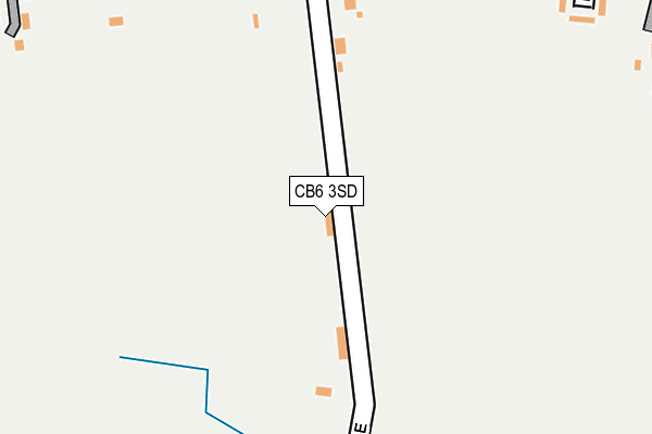 CB6 3SD map - OS OpenMap – Local (Ordnance Survey)