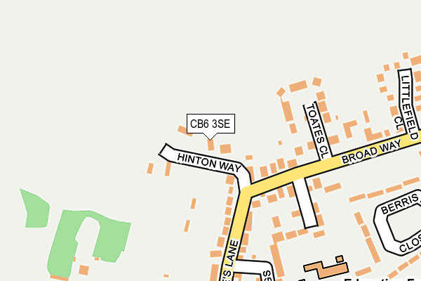 CB6 3SE map - OS OpenMap – Local (Ordnance Survey)