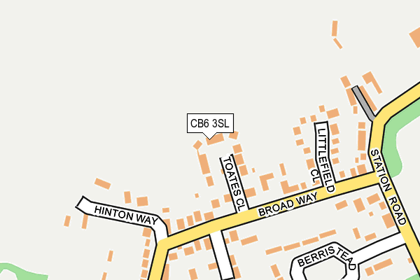 CB6 3SL map - OS OpenMap – Local (Ordnance Survey)
