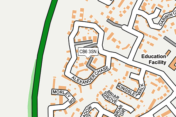 CB6 3SN map - OS OpenMap – Local (Ordnance Survey)