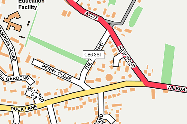 CB6 3ST map - OS OpenMap – Local (Ordnance Survey)