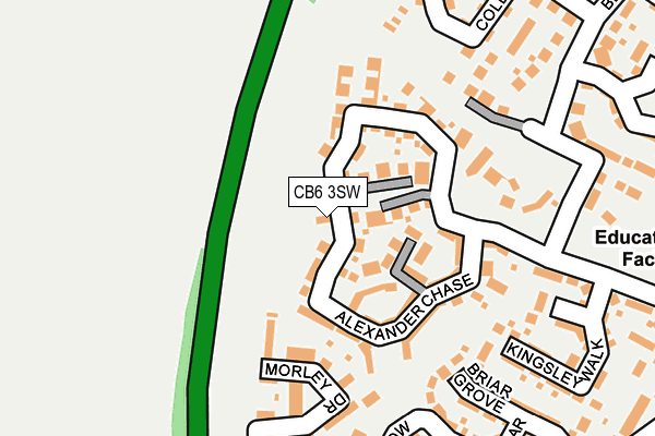 CB6 3SW map - OS OpenMap – Local (Ordnance Survey)