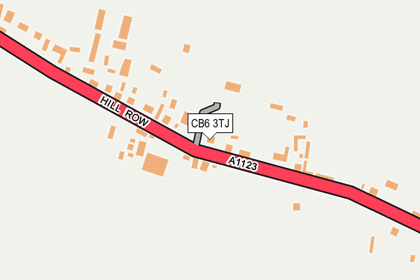 CB6 3TJ map - OS OpenMap – Local (Ordnance Survey)