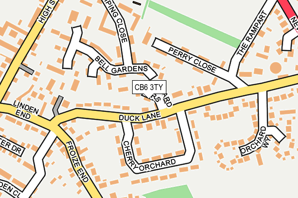 CB6 3TY map - OS OpenMap – Local (Ordnance Survey)
