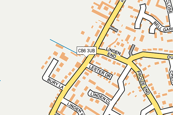 CB6 3UB map - OS OpenMap – Local (Ordnance Survey)