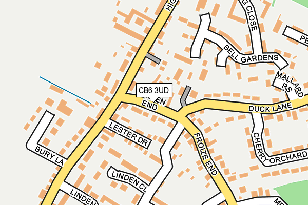 CB6 3UD map - OS OpenMap – Local (Ordnance Survey)