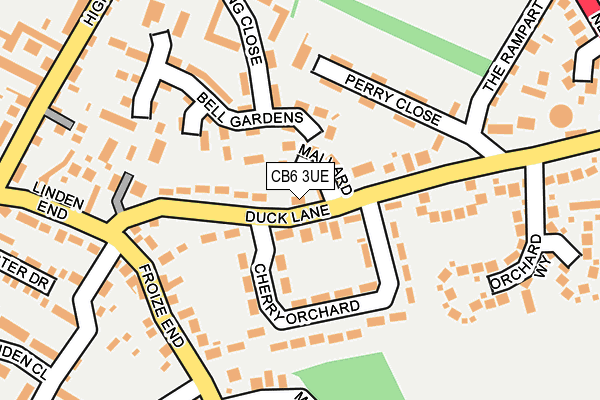 CB6 3UE map - OS OpenMap – Local (Ordnance Survey)