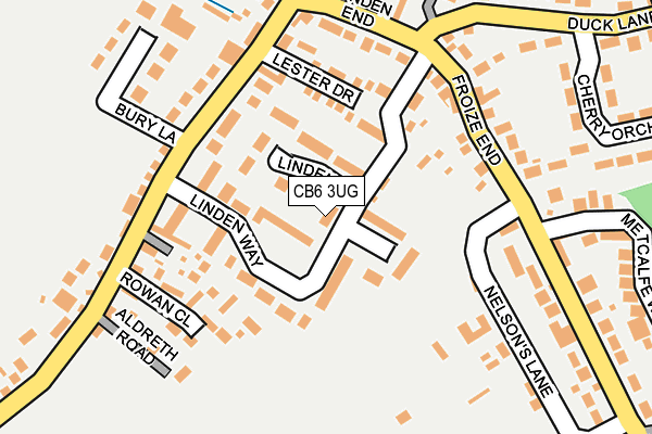 CB6 3UG map - OS OpenMap – Local (Ordnance Survey)