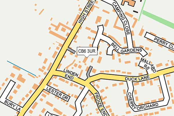 CB6 3UR map - OS OpenMap – Local (Ordnance Survey)