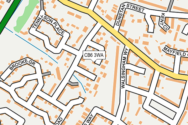 CB6 3WA map - OS OpenMap – Local (Ordnance Survey)