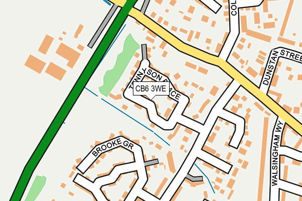 CB6 3WE map - OS OpenMap – Local (Ordnance Survey)