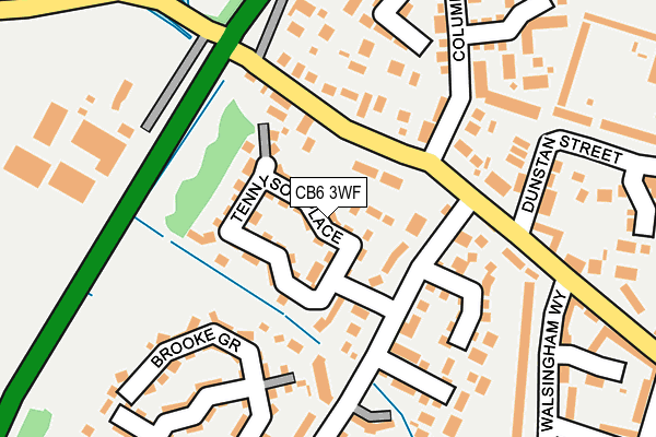 CB6 3WF map - OS OpenMap – Local (Ordnance Survey)