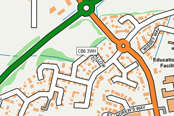 CB6 3WH map - OS OpenMap – Local (Ordnance Survey)