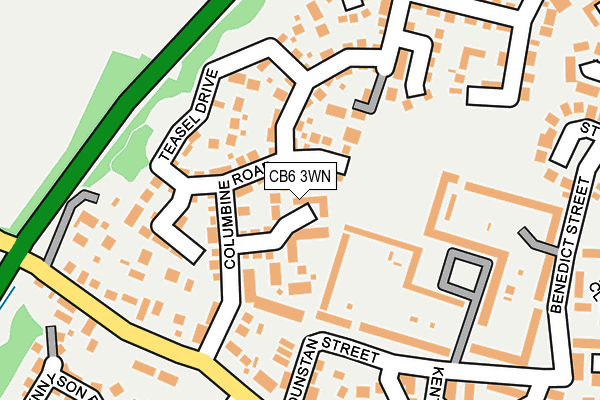 CB6 3WN map - OS OpenMap – Local (Ordnance Survey)
