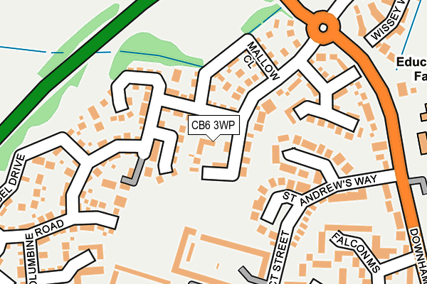 CB6 3WP map - OS OpenMap – Local (Ordnance Survey)