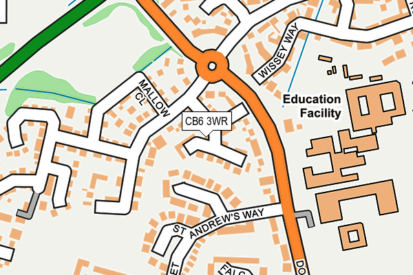 CB6 3WR map - OS OpenMap – Local (Ordnance Survey)