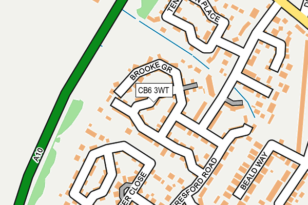 CB6 3WT map - OS OpenMap – Local (Ordnance Survey)