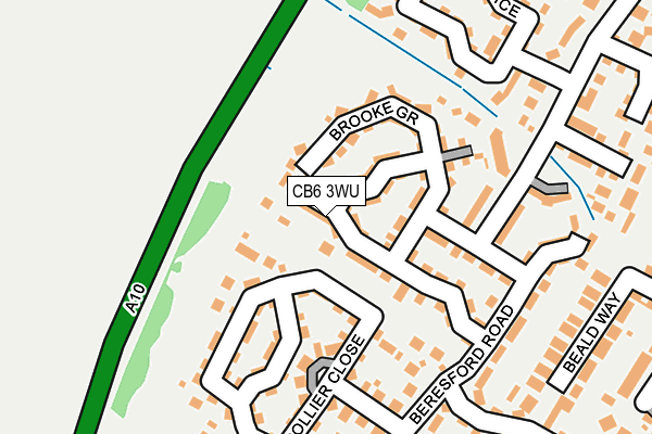 CB6 3WU map - OS OpenMap – Local (Ordnance Survey)