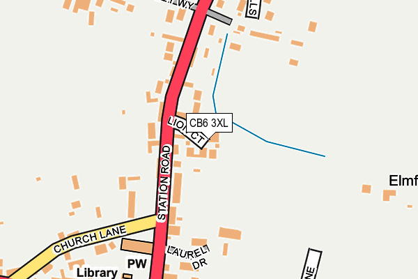 CB6 3XL map - OS OpenMap – Local (Ordnance Survey)