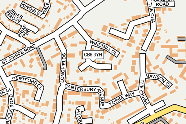 CB6 3YH map - OS OpenMap – Local (Ordnance Survey)