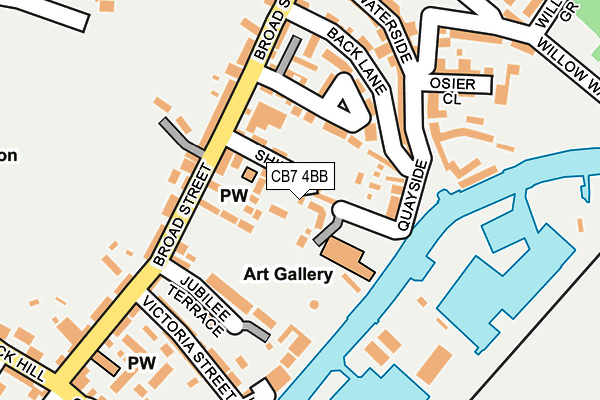 Map of MERCHANTS PLACE MANAGEMENT COMPANY (ELY) LIMITED at local scale
