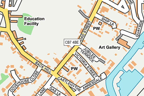 CB7 4BE map - OS OpenMap – Local (Ordnance Survey)