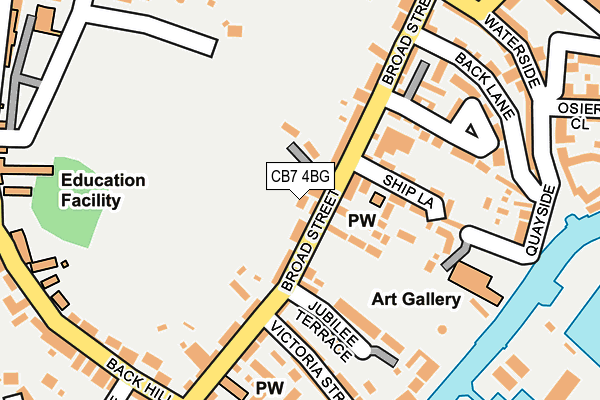 CB7 4BG map - OS OpenMap – Local (Ordnance Survey)