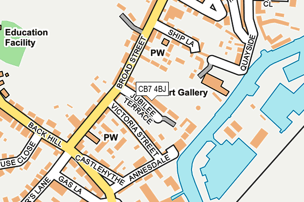 CB7 4BJ map - OS OpenMap – Local (Ordnance Survey)