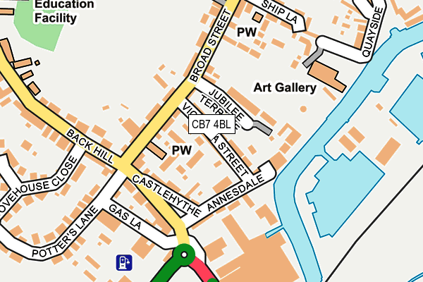 CB7 4BL map - OS OpenMap – Local (Ordnance Survey)