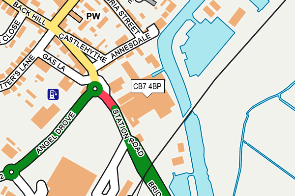 CB7 4BP map - OS OpenMap – Local (Ordnance Survey)