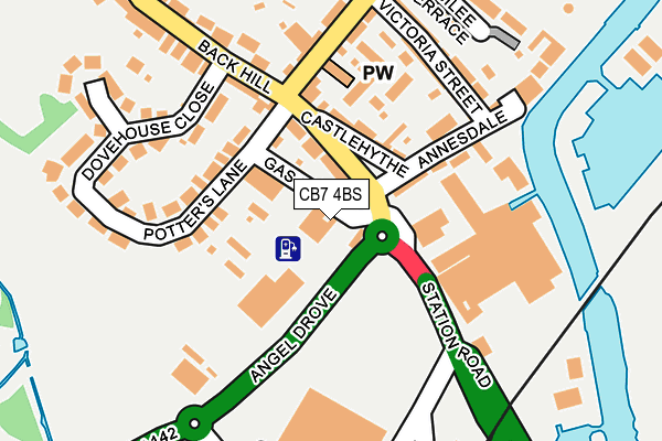 CB7 4BS map - OS OpenMap – Local (Ordnance Survey)