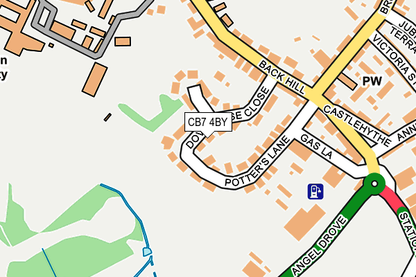 CB7 4BY map - OS OpenMap – Local (Ordnance Survey)