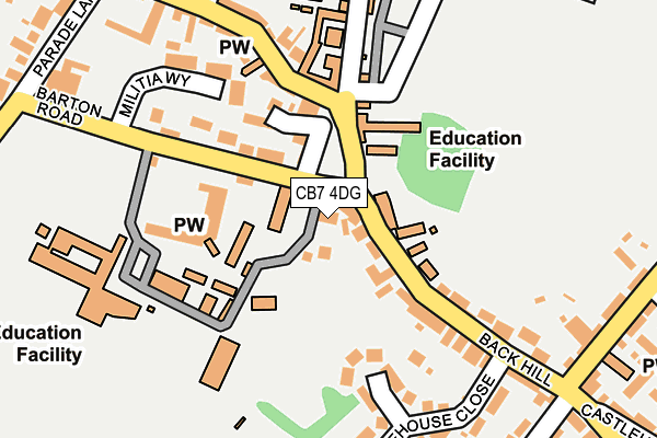 CB7 4DG map - OS OpenMap – Local (Ordnance Survey)