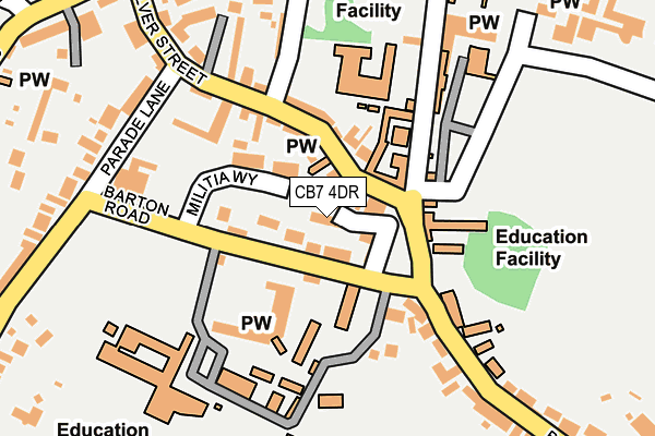 CB7 4DR map - OS OpenMap – Local (Ordnance Survey)