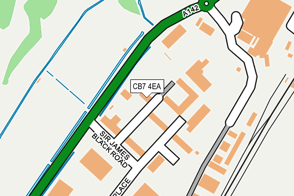 CB7 4EA map - OS OpenMap – Local (Ordnance Survey)