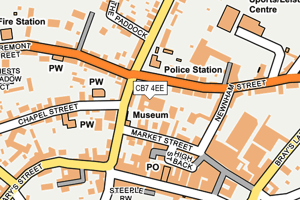 CB7 4EE map - OS OpenMap – Local (Ordnance Survey)