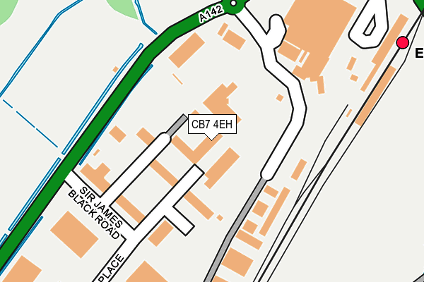 CB7 4EH map - OS OpenMap – Local (Ordnance Survey)