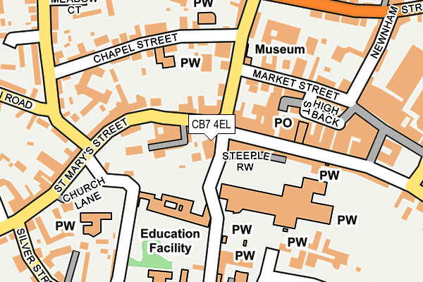 CB7 4EL map - OS OpenMap – Local (Ordnance Survey)