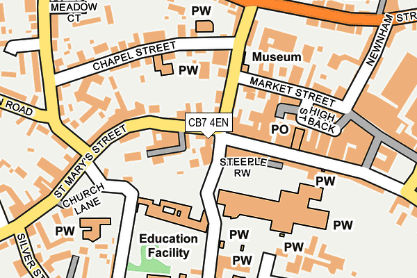 CB7 4EN map - OS OpenMap – Local (Ordnance Survey)