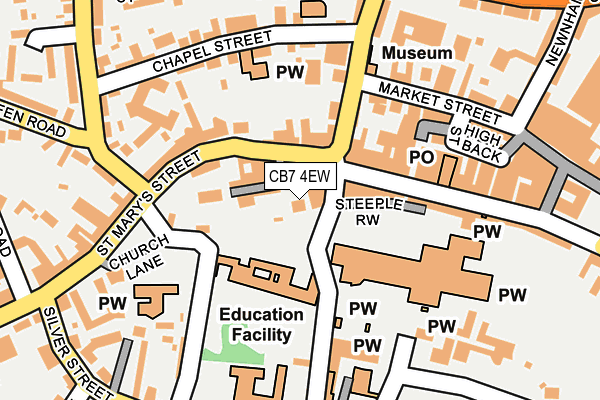 CB7 4EW map - OS OpenMap – Local (Ordnance Survey)