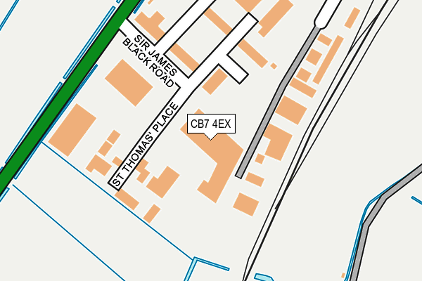 CB7 4EX map - OS OpenMap – Local (Ordnance Survey)