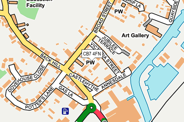 CB7 4FN map - OS OpenMap – Local (Ordnance Survey)