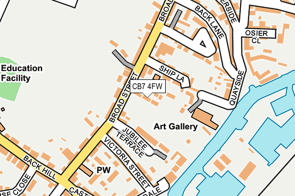 CB7 4FW map - OS OpenMap – Local (Ordnance Survey)